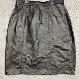 Vintage skirt COMINT women’s 11/12‎ genuine leather biker Emo gothic classic